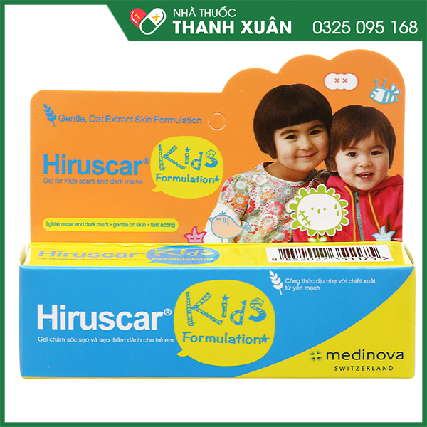 Hiruscar Kids gel chăm trị sẹo và sẹo thâm cho trẻ em